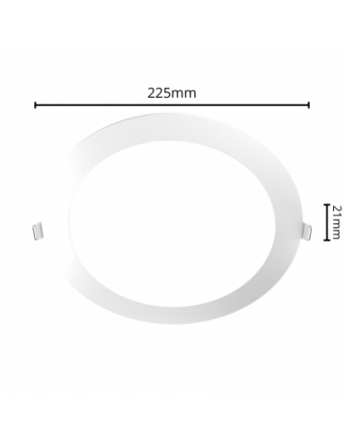 Interelec 403404 Panel Led Embutir...