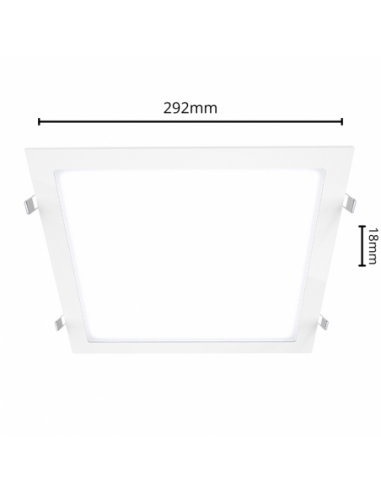Macroled Pec24nw Panel Led Embutir...